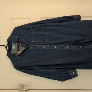 NWOT H&M Oversized Denim Shirt Dress